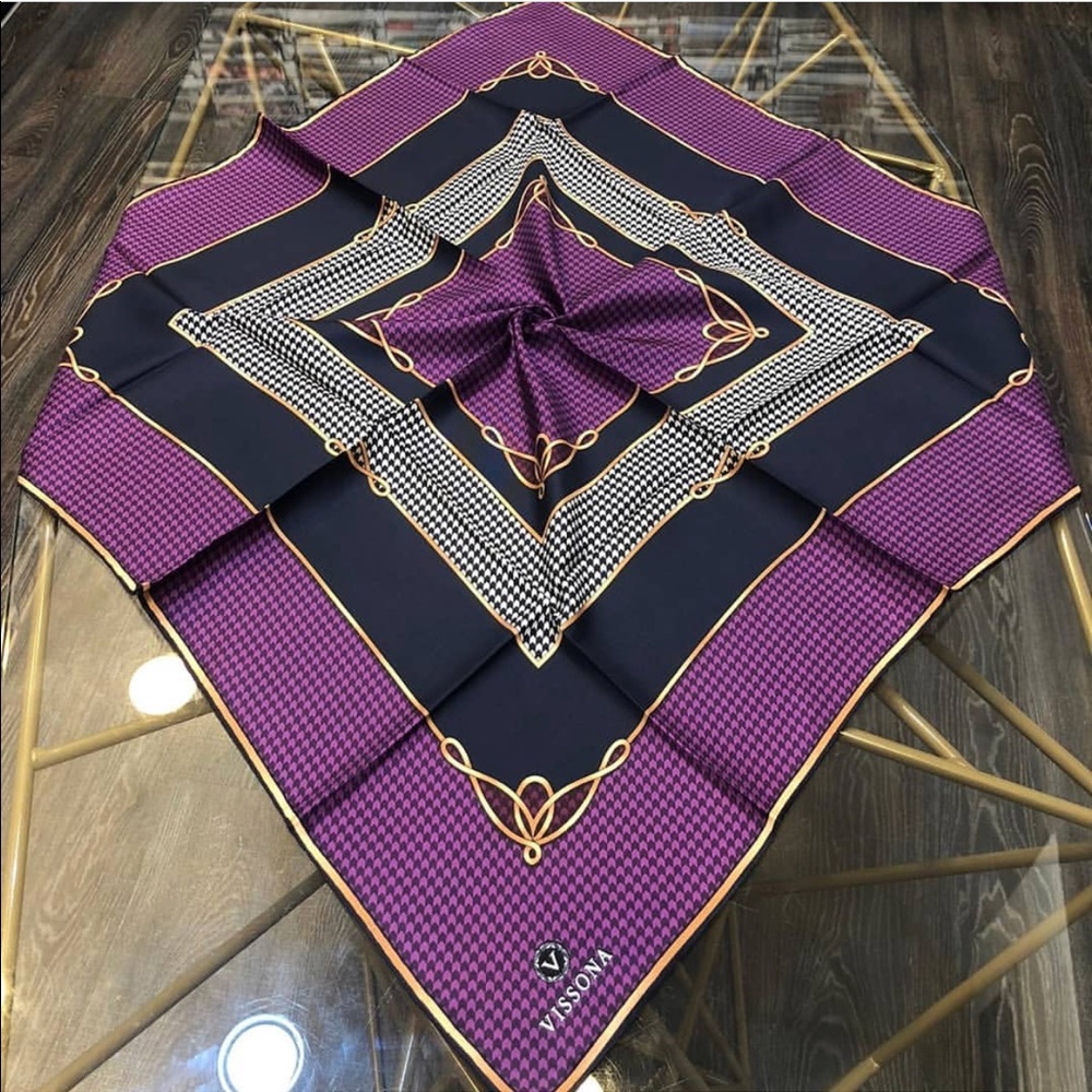 🔥SALE🔥 Twill Silk Square Scarf Head Neck Wrap